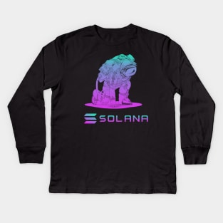 Solana crypto Coin Crypto coin Crypto coin Crytopcurrency Kids Long Sleeve T-Shirt